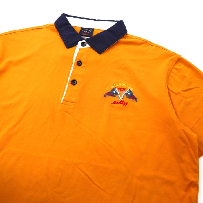 PAUL & SHARK ポロシャツ XL イエロー コットン ロゴ刺繍 イタリア製 | Vintage.City 古着屋、古着コーデ情報を発信