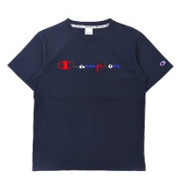 Champion Tシャツ M ネイビー コットン スクリプトロゴ刺繍 | Vintage.City 古着屋、古着コーデ情報を発信