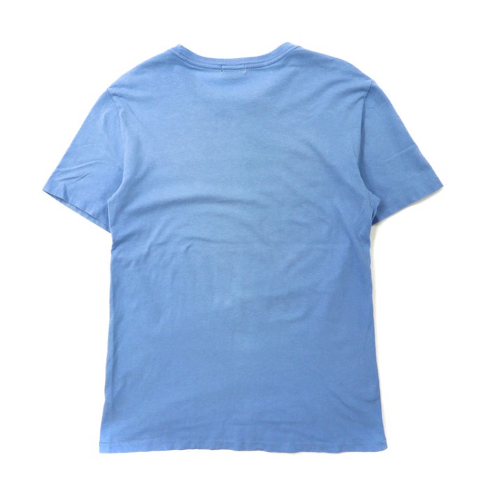 Polo by Ralph Lauren Tシャツ XL ブルー コットン ロゴ ビッグポニープリント | Vintage.City 古着屋、古着コーデ情報を発信