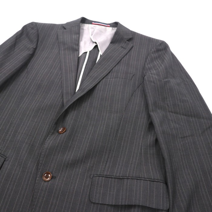 PERSON'S FOR MEN スーツ セットアップ 180 グレー ストライプ ウール | Vintage.City Vintage Shops, Vintage Fashion Trends