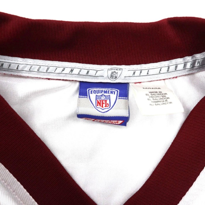 reebok ゲームシャツ M ホワイト ポリエステル ナンバリング NFL Washington Redskins | Vintage.City 古着屋、古着コーデ情報を発信