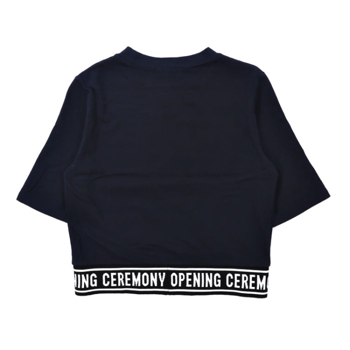 OPENING CEREMONY リブロゴデザインTシャツ OS ネイビー コットン 日本製 | Vintage.City 빈티지숍, 빈티지 코디 정보
