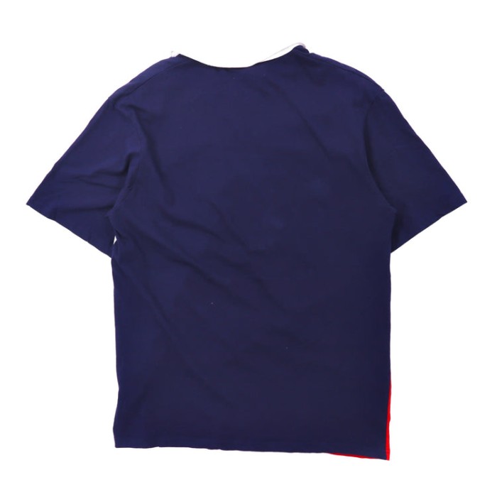 Kaepa ポロシャツ M ネイビー トリコロールカラー コットン ロゴプリント | Vintage.City 古着屋、古着コーデ情報を発信