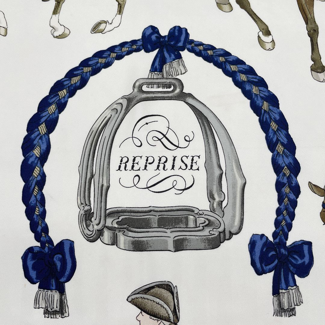 HERMES エルメス ヴィンテージスカーフ カレ90 『REPRISE(リピート