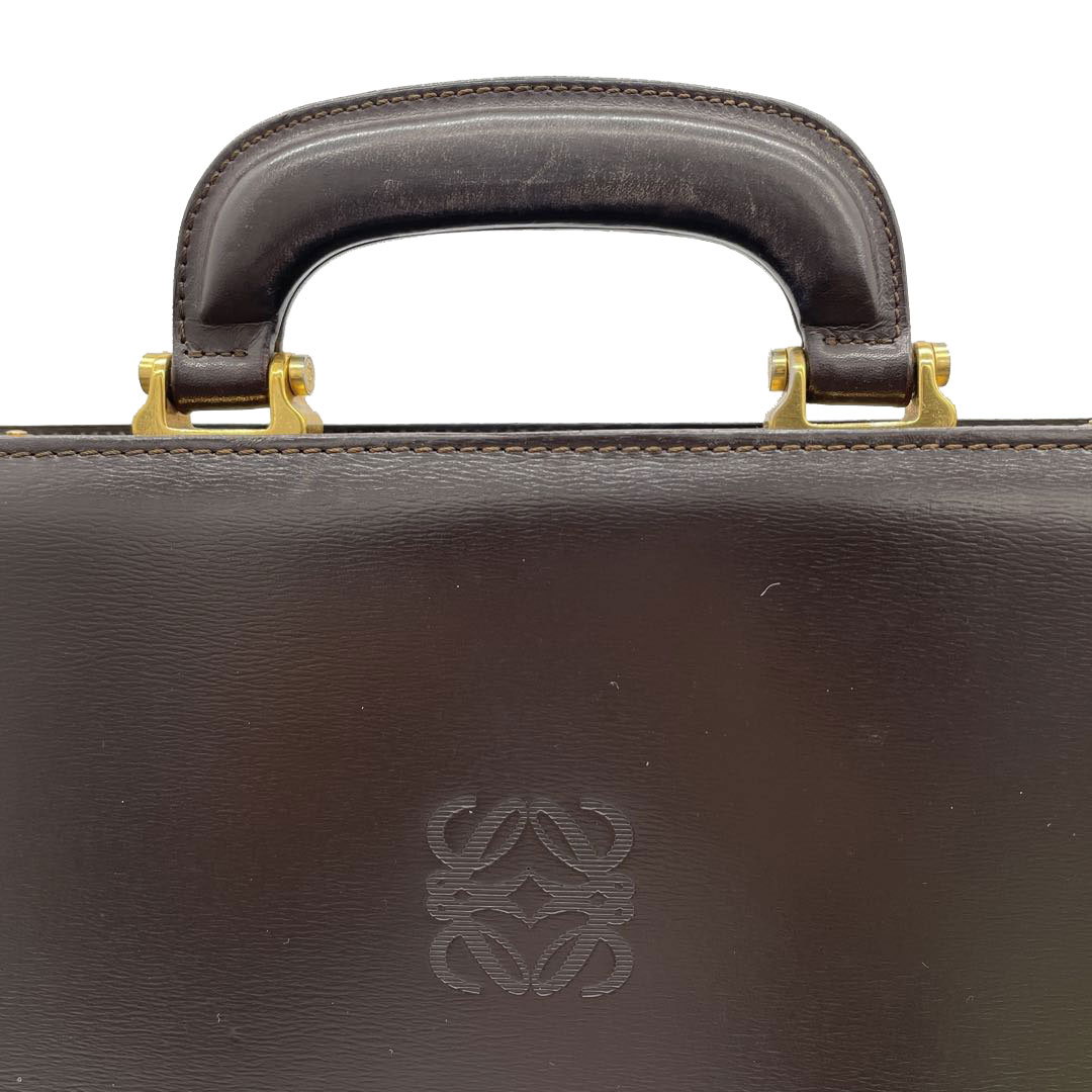 8,250円ロエベ　ビジネスバッグ　アタッシュケース　レザーバック　茶色　ブラウン