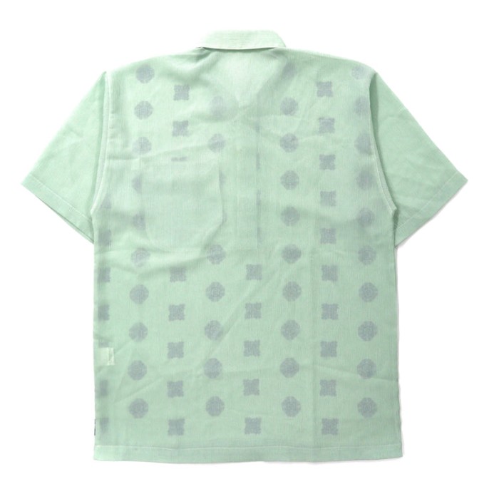GIOVANNI UOMO ポロシャツ 48 グリーン ポリエステル 総柄 日本製 | Vintage.City 빈티지숍, 빈티지 코디 정보
