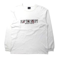 Flip The Script ロングスリーブTシャツ L ホワイト コットン ロゴ刺繍 ロンT | Vintage.City 古着屋、古着コーデ情報を発信