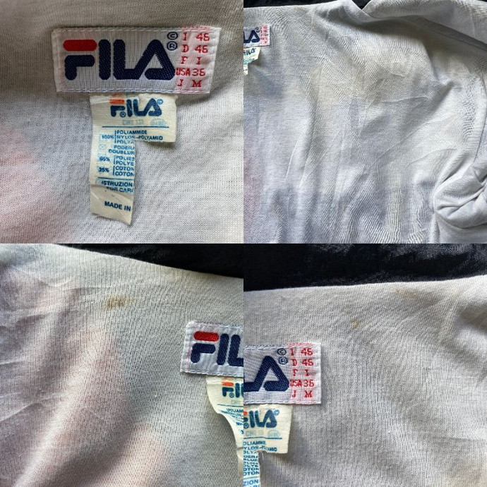 レア 90年代 FILA フィラ クレイジーパターン ロゴ刺繍 星