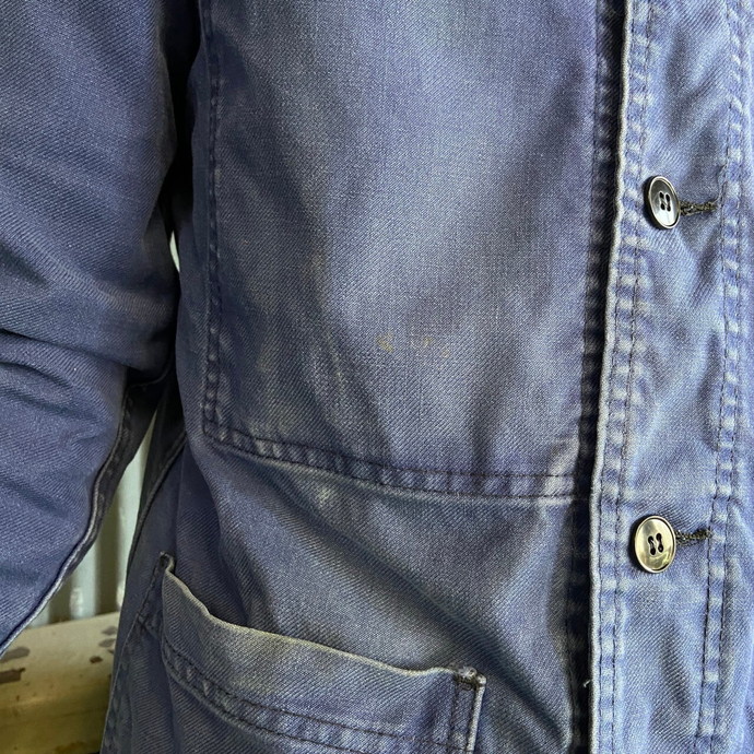 60～70年代 フランス製 コットンツイル フレンチワークジャケット 