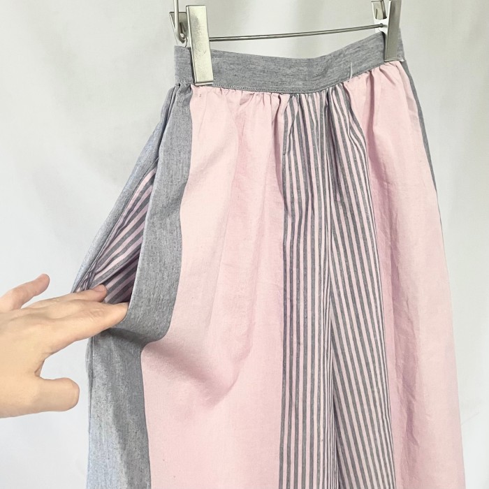 80s you babes pink grey baggy culotte | Vintage.City 古着屋、古着コーデ情報を発信
