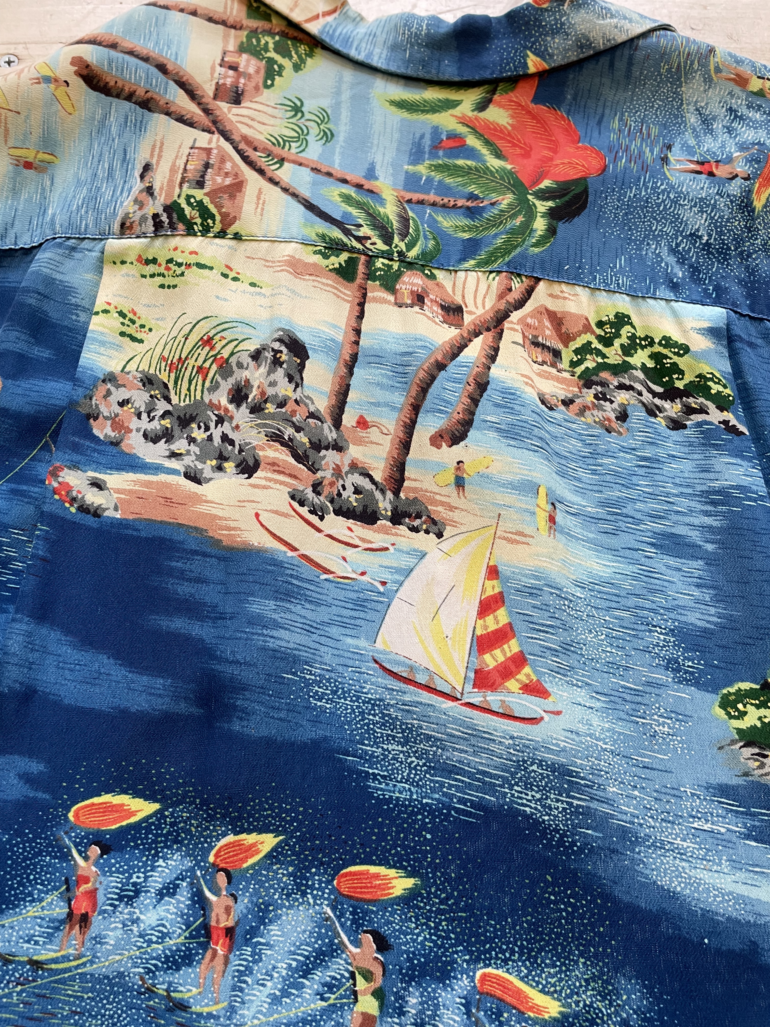 60's Vintage ハワイアンシャツ 長袖 アロハシャツ Hawaiian shirt ...