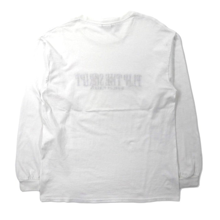 Flip The Script ロングスリーブTシャツ L ホワイト コットン ロゴ刺繍 ロンT | Vintage.City 古着屋、古着コーデ情報を発信