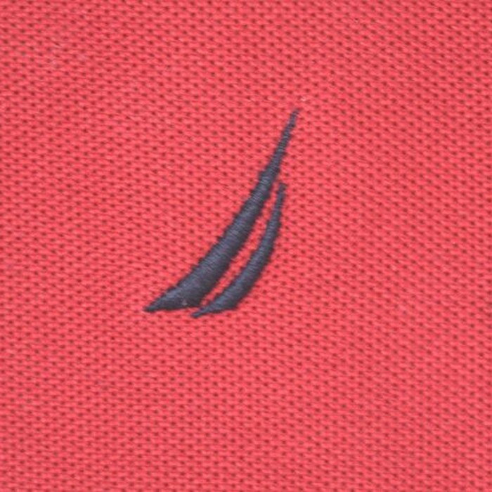 ノーティカ コットン ポリエステル 鹿の子 半袖 ポロシャツ メンズM 赤色 刺繍ロゴ レッド 赤色 NAUTICA 古着 @CC0097 | Vintage.City 古着屋、古着コーデ情報を発信