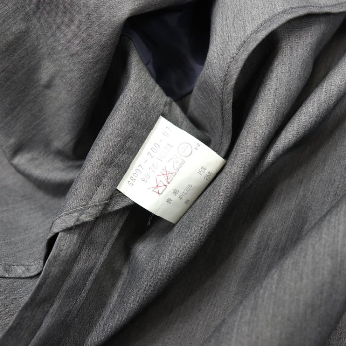 SANYO ステンカラーコート 90 グレー ポリエステル | Vintage.City 古着屋、古着コーデ情報を発信