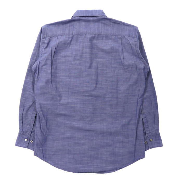 pierre cardin シャンブレーシャツ S ブルー コットン 日本製 | Vintage.City 빈티지숍, 빈티지 코디 정보