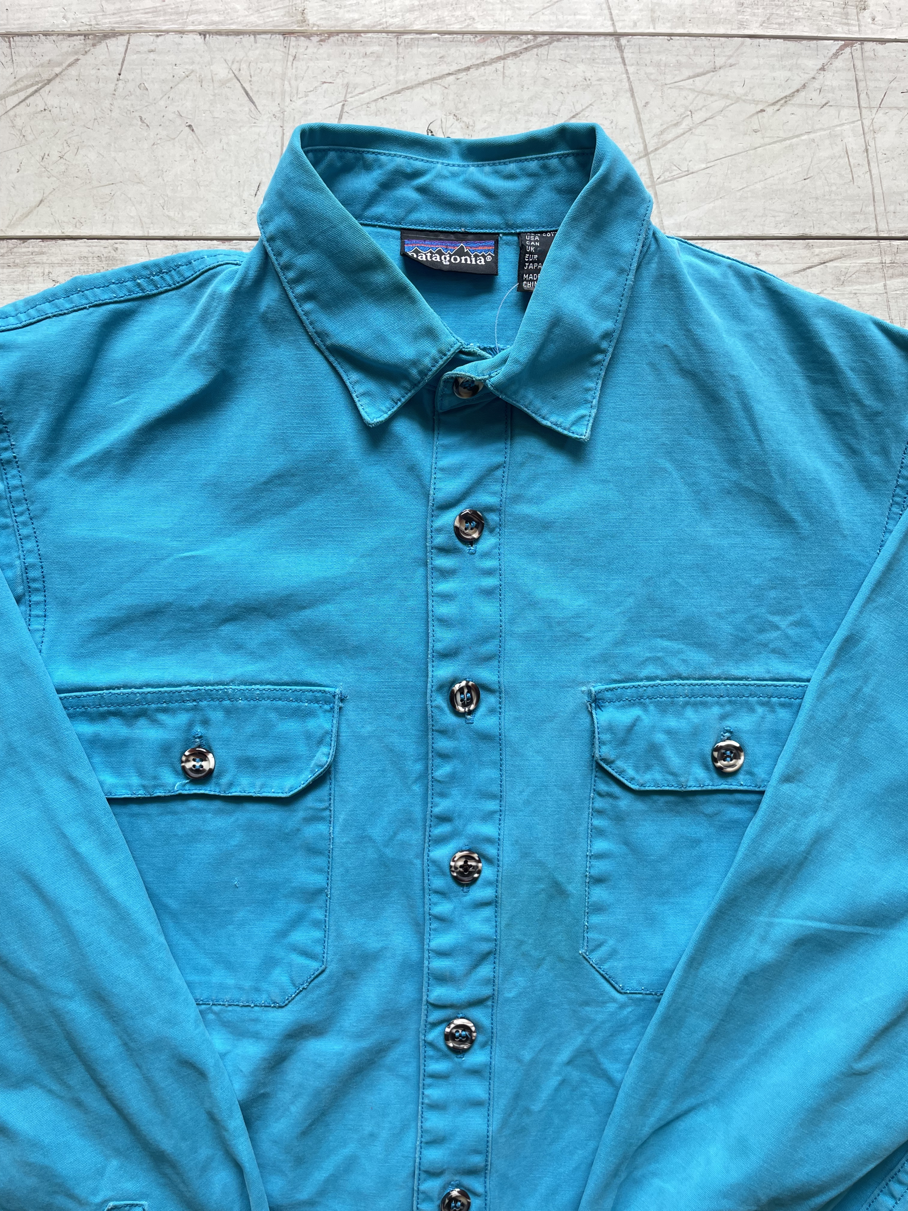 80-90's パタゴニア コットンシャツ patagonia L/S shirt 90年代