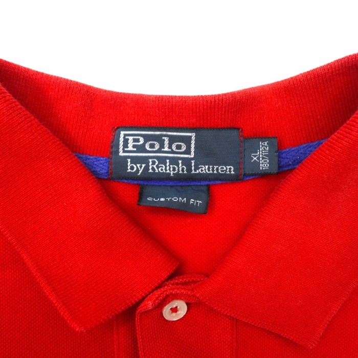 Polo by Ralph Lauren ポロシャツ XL レッド USA ナンバリング ビッグポニー刺繍 | Vintage.City 古着屋、古着コーデ情報を発信