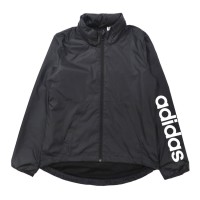 adidas ナイロンジャケット OT ブラック 袖ロゴ フード収納式 | Vintage.City 古着屋、古着コーデ情報を発信