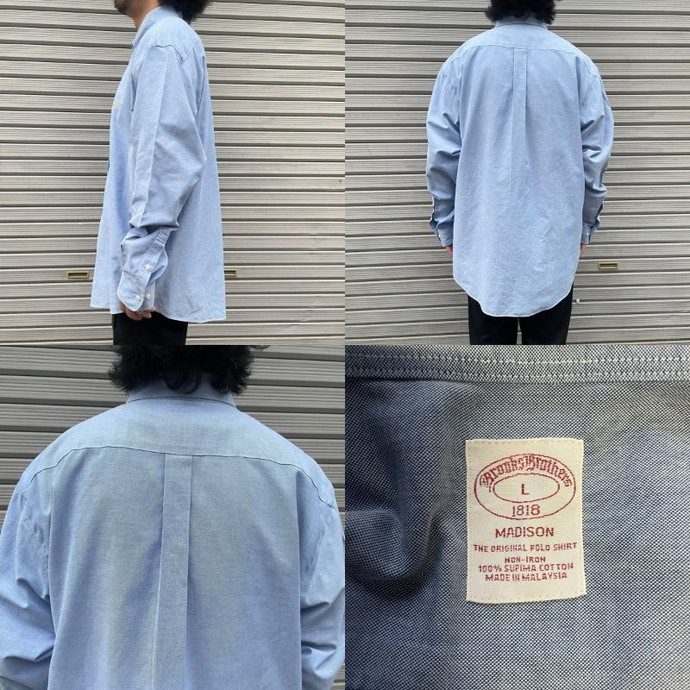 【激レア】ブルックスブラザーズ☆ワンポイント刺繍ロゴスーピマ綿ボタンダウンシャツシャツ