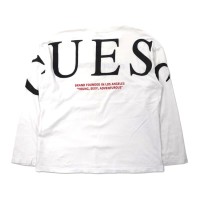 GUESS ロングスリーブTシャツ L ホワイト コットン ロゴ刺繍 | Vintage.City ヴィンテージ 古着
