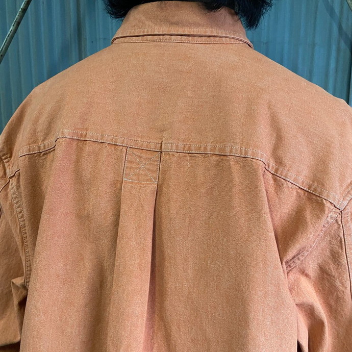 00年代 Timberland ティンバーランド ワンポイント刺繍 長袖シャツ