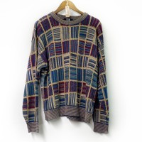 Patch Design Knit pullover | Vintage.City 古着屋、古着コーデ情報を発信