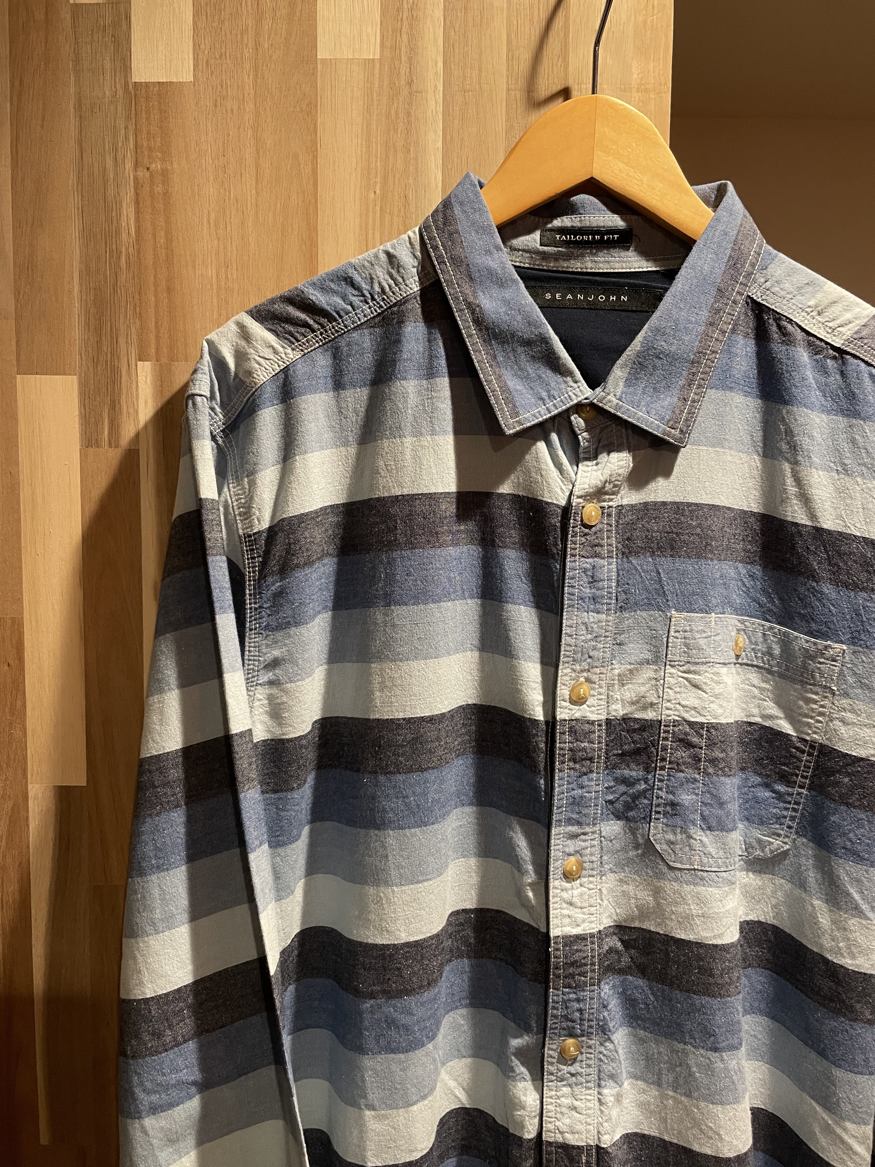 USA VINTAGE MONTIQUE OPEN COLLAR DESIGN OVER SHIRT/アメリカ古着
