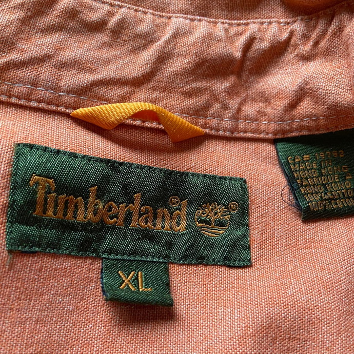 00年代 Timberland ティンバーランド ワンポイント刺繍 長袖シャツ