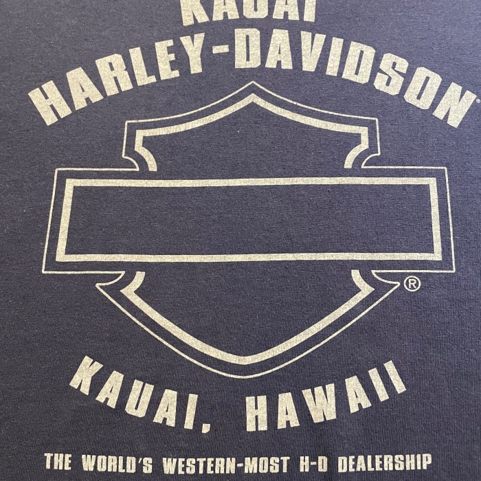 HARLEY-DAVIDSON プリントTシャツ　XL ネイビー | Vintage.City 古着屋、古着コーデ情報を発信