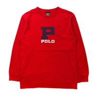 Polo by Ralph Lauren ロングスリーブTシャツ L レッド コットン ロゴプリント | Vintage.City 古着屋、古着コーデ情報を発信