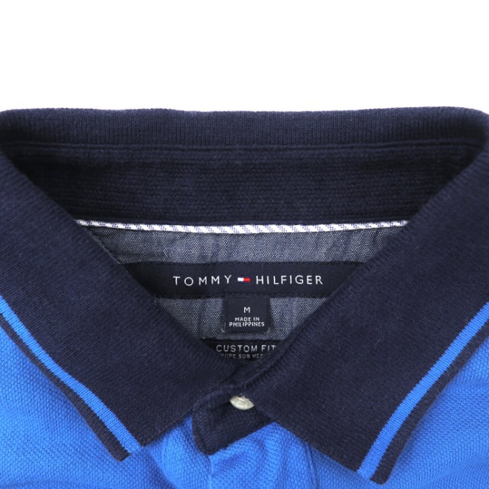 TOMMY HILFIGER ポロシャツ M ブルー コットン ナンバリング | Vintage.City 빈티지숍, 빈티지 코디 정보