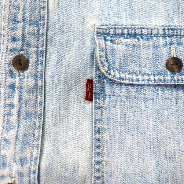 Levi's デニムワークシャツ S ブルー アイスウォッシュ 90年代 | Vintage.City 古着屋、古着コーデ情報を発信