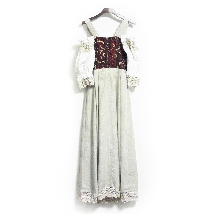 Diandl Dress  bordeaux | Vintage.City 빈티지숍, 빈티지 코디 정보