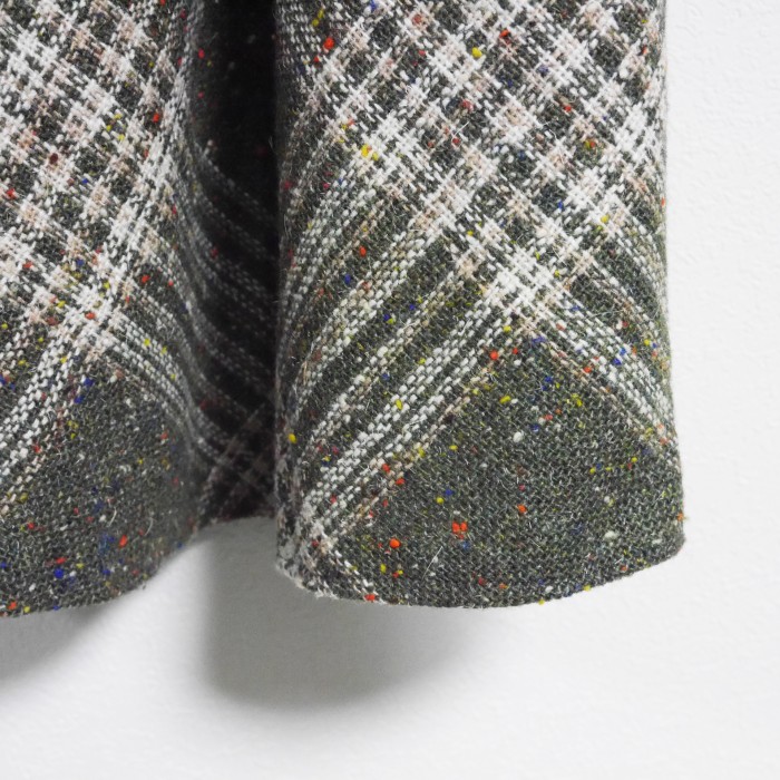 Tweed check skirt | Vintage.City 빈티지숍, 빈티지 코디 정보