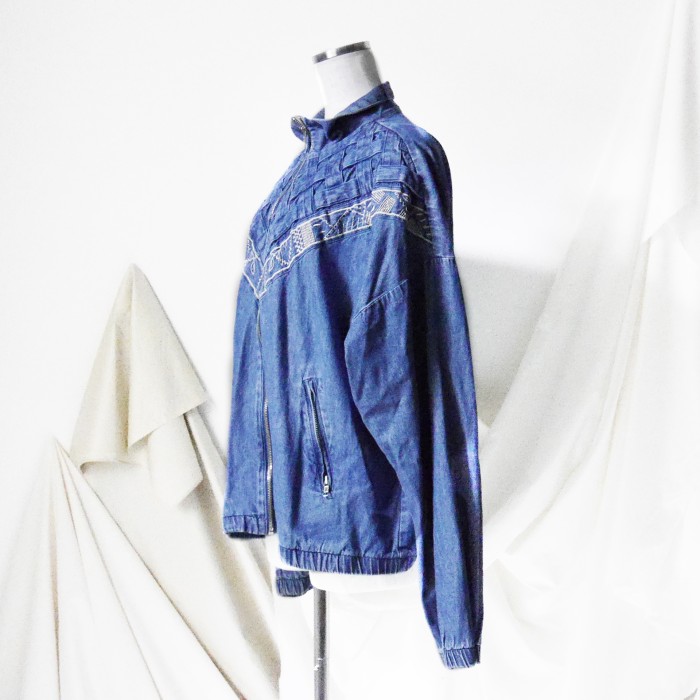 Braided Denim Jacket | Vintage.City 古着屋、古着コーデ情報を発信