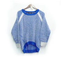 Bicolor Cocoon Knit Pullover | Vintage.City 빈티지숍, 빈티지 코디 정보