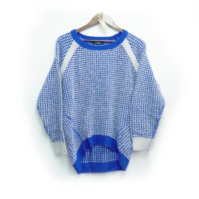 Bicolor Cocoon Knit Pullover | Vintage.City 古着屋、古着コーデ情報を発信