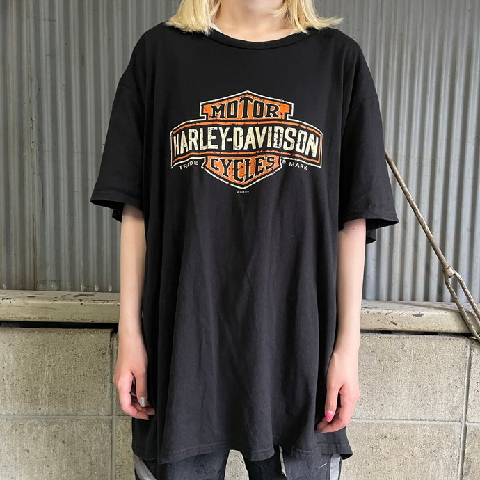 ビッグサイズ Harley-Davidson ハーレーダビッドソン プリント Tシャツ