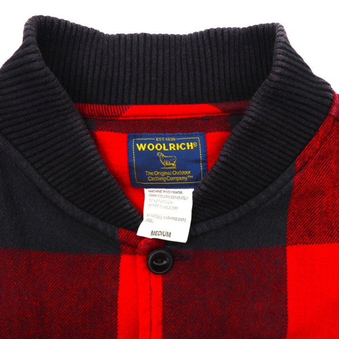 WOOLRICH フランネルシャツジャケット M レッド チェック コットン | Vintage.City 古着屋、古着コーデ情報を発信