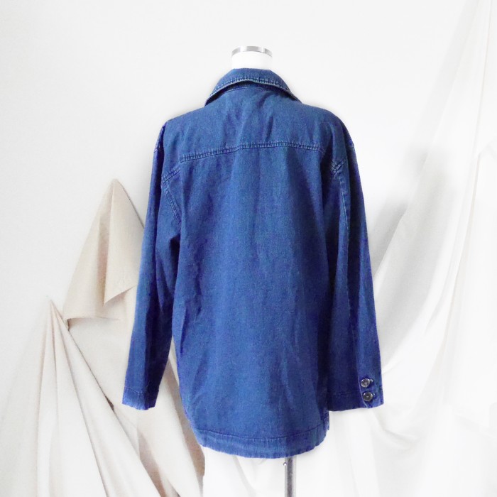 Embroidery Denim Jacket | Vintage.City 古着屋、古着コーデ情報を発信