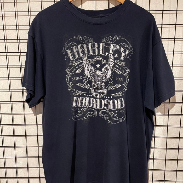 HARLEY-DAVIDSON プリントTシャツ　XL ネイビー | Vintage.City Vintage Shops, Vintage Fashion Trends