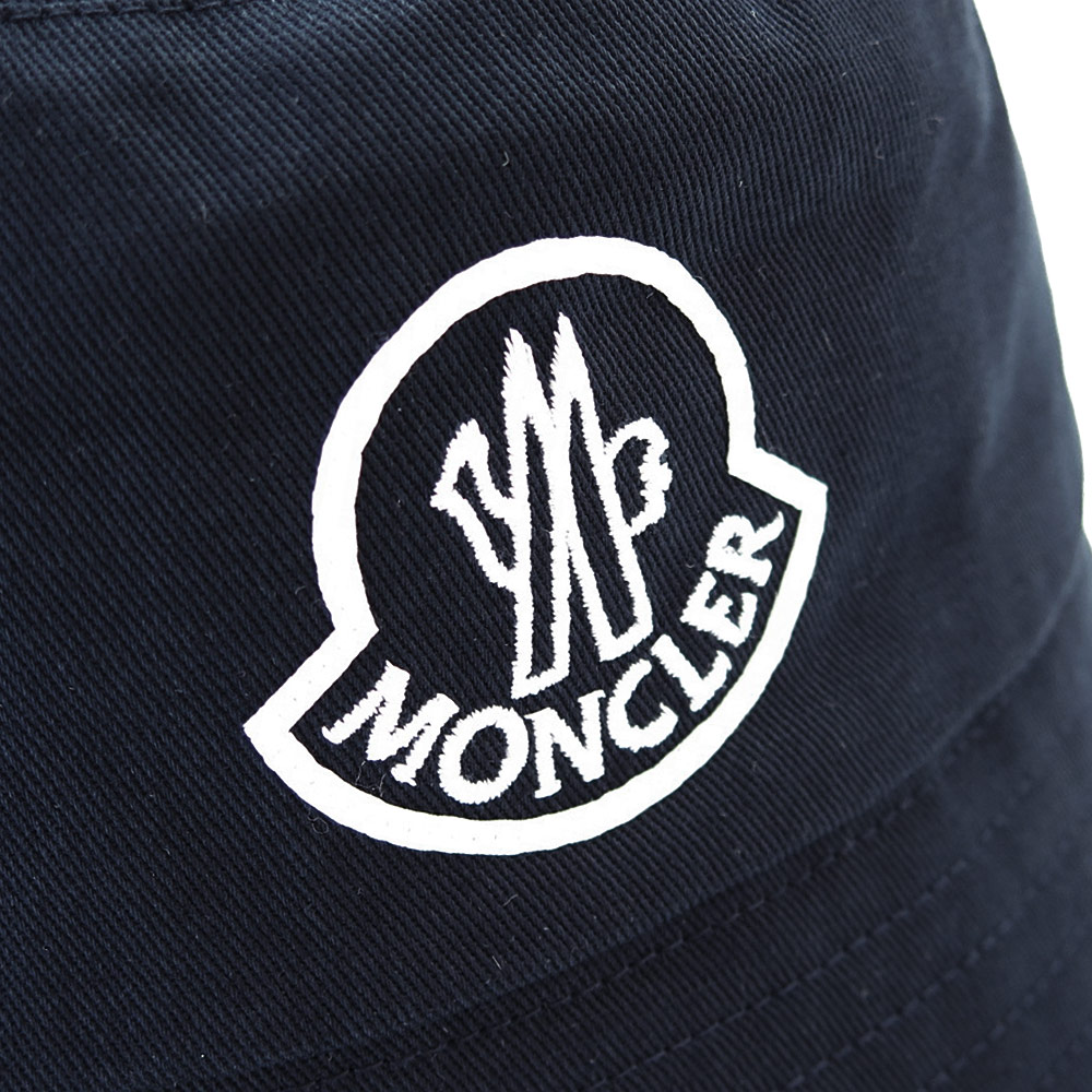 本物を証明するタグにQ新品 モンクレール バケットハット MONCLER  帽子 ロゴ