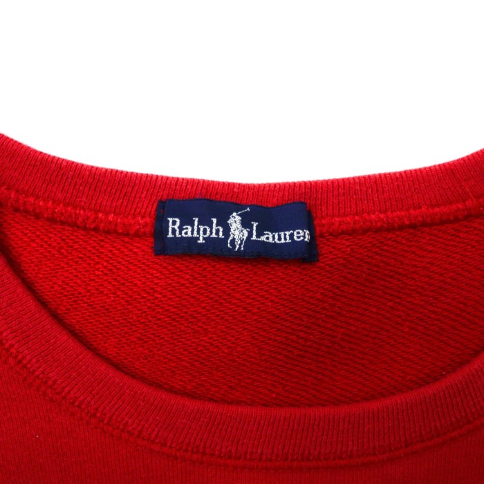 Ralph Lauren USAロゴ プリント スウェット S レッド コットン | Vintage.City 古着屋、古着コーデ情報を発信