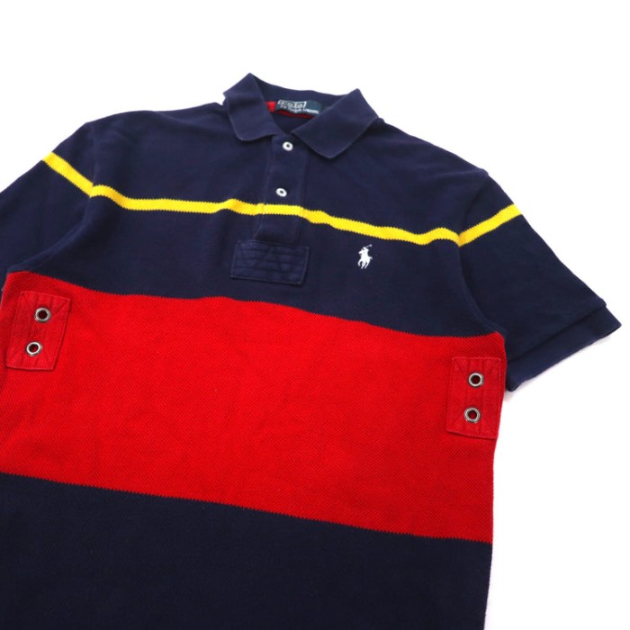 Polo by Ralph Lauren ポロシャツ 165 ネイビー コットン スモールロゴ刺繍 | Vintage.City 古着屋、古着コーデ情報を発信