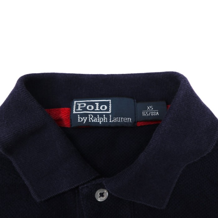Polo by Ralph Lauren ポロシャツ 165 ネイビー コットン スモールロゴ刺繍 | Vintage.City 古着屋、古着コーデ情報を発信