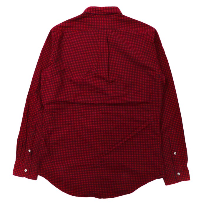 RALPH LAUREN ボタンダウンシャツ 170 レッド チェック コットン SLIM FIT スモールポニー刺繍 | Vintage.City 古着屋、古着コーデ情報を発信