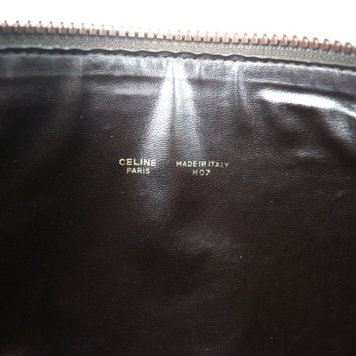 CELINE ポーチ ブラック レザー PVC モノグラム M07 オールド イタリア製 | Vintage.City 古着屋、古着コーデ情報を発信