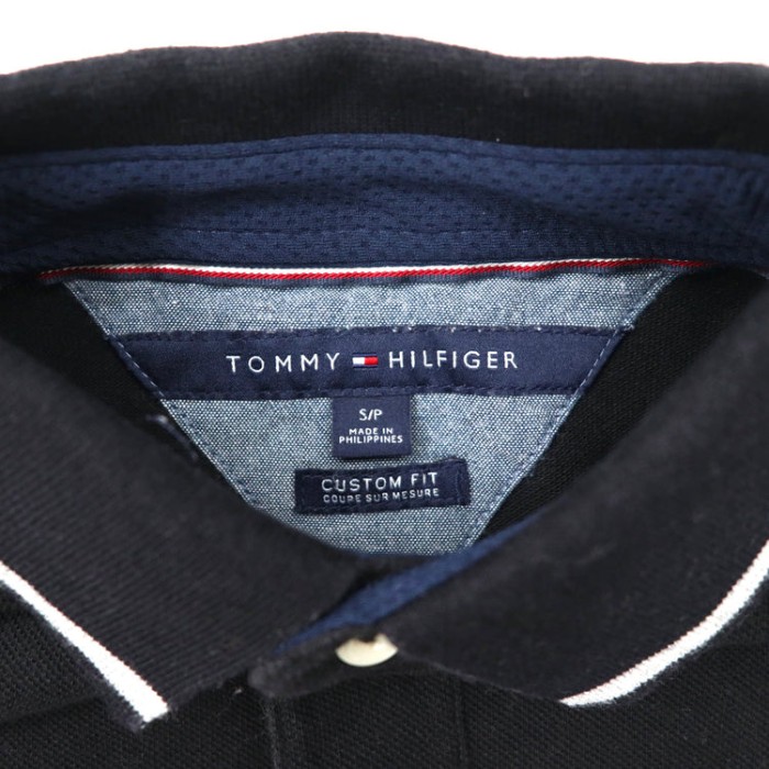 TOMMY HILFIGER ポロシャツ S グレー コットン ナンバリング CUSTOM FIT | Vintage.City 古着屋、古着コーデ情報を発信