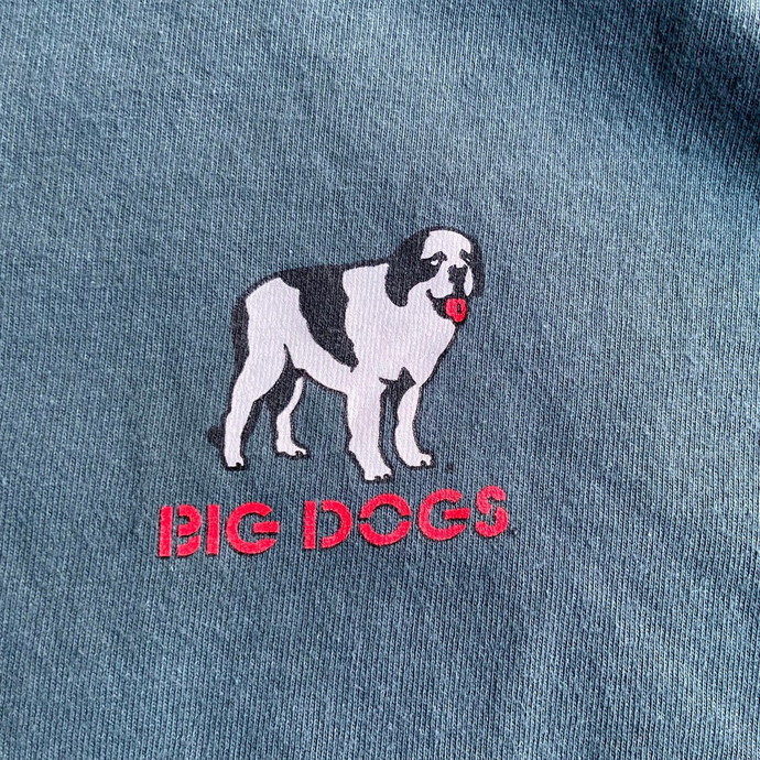 BIG DOGS パロディ ビール バックプリントTシャツ メンズL相当