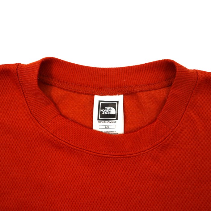 THE NORTH FACE ロングスリーブTシャツ L レッド ポリエステル ロゴ刺繍 Vapor Wick | Vintage.City 빈티지숍, 빈티지 코디 정보